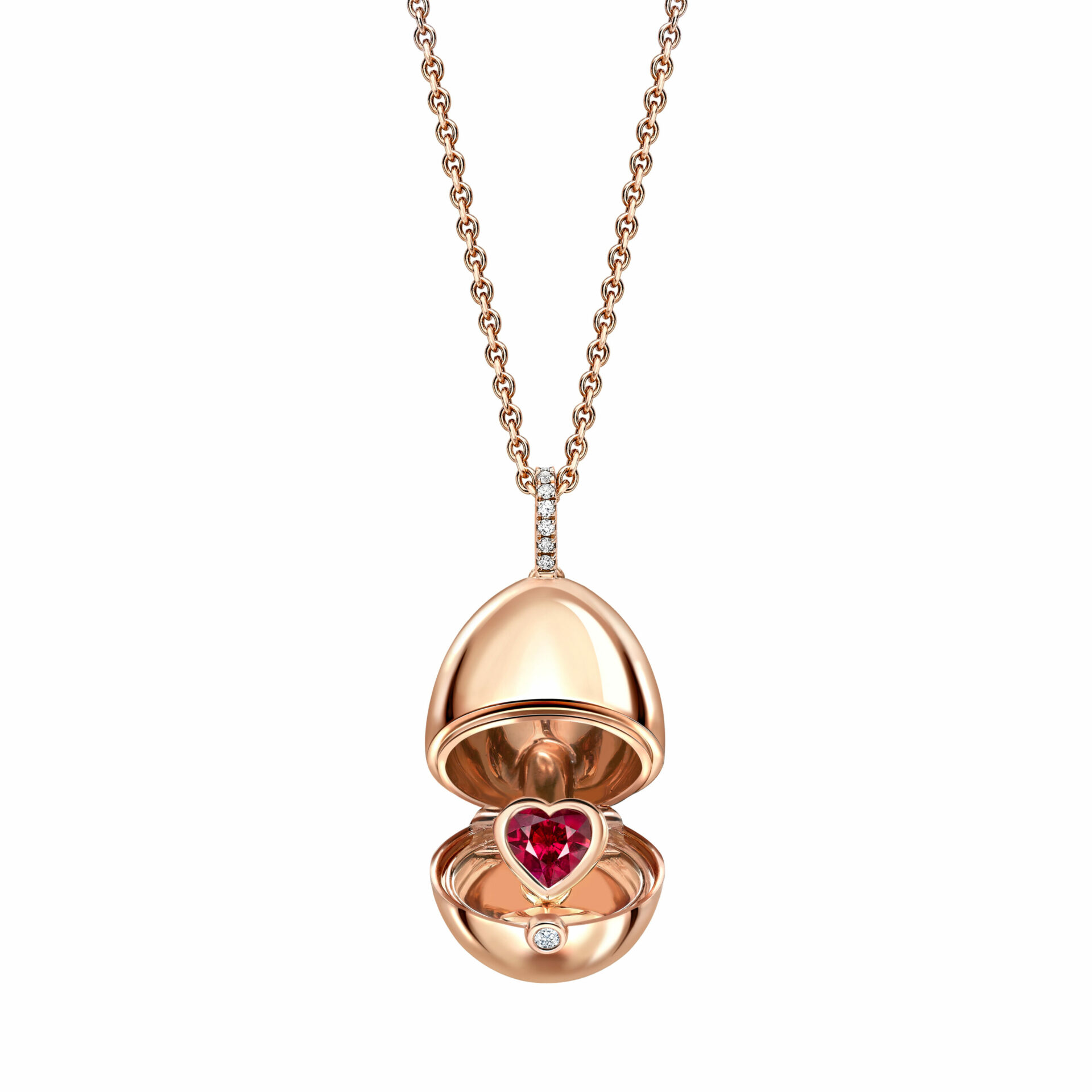 Fabergé Essence Rose Gold Ruby Heart 