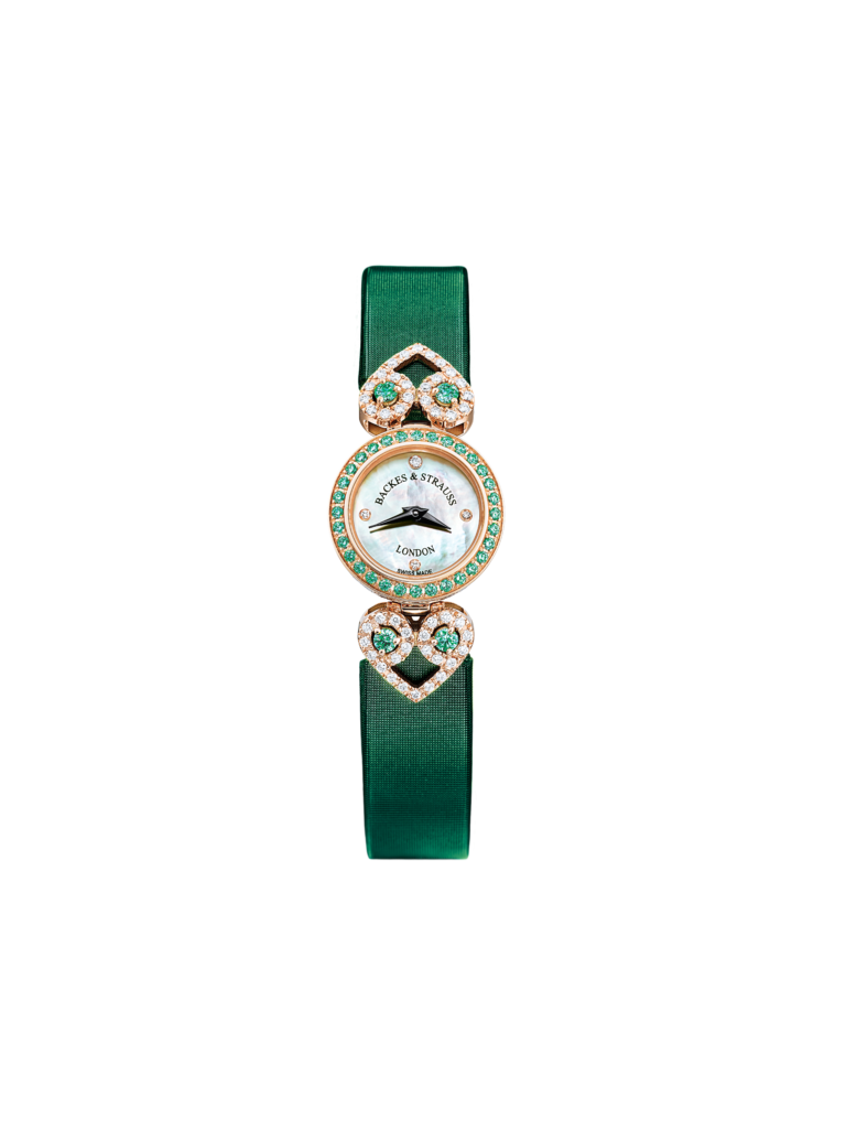 Backes Strauss Miss Victoria Emerald Green Timepiece Gemfields