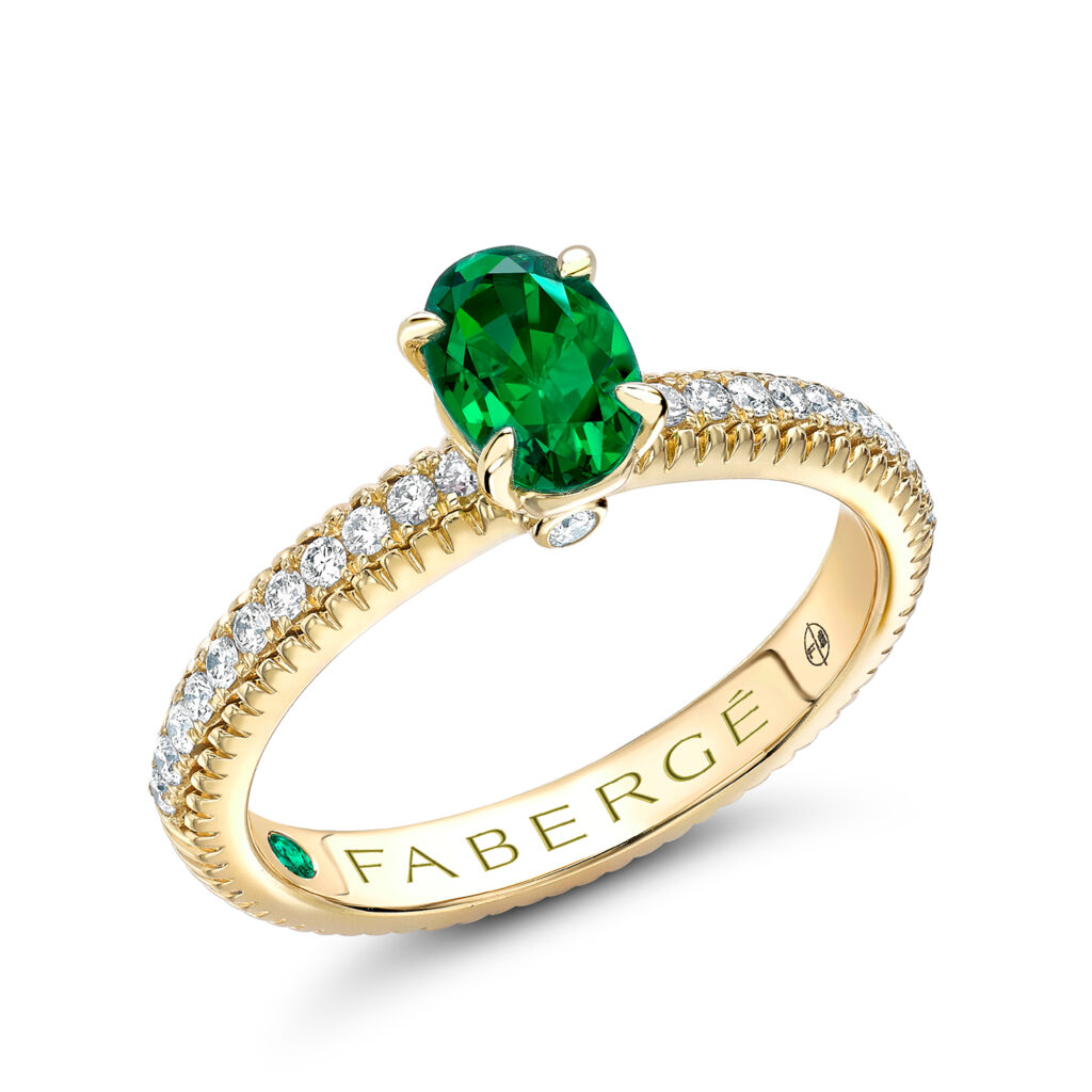 F Colour,Vs Purity Women's Zambian Emerald Ring In White Gold With Diamonds  at Rs 94015 in Jaipur