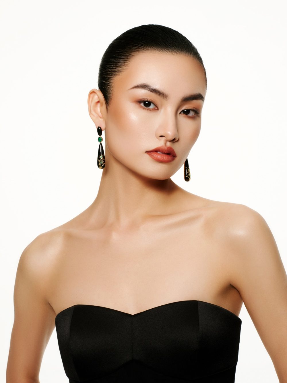 MidnightOperaHouse x Gemfields Luxuriant Golden Orchids Earrings